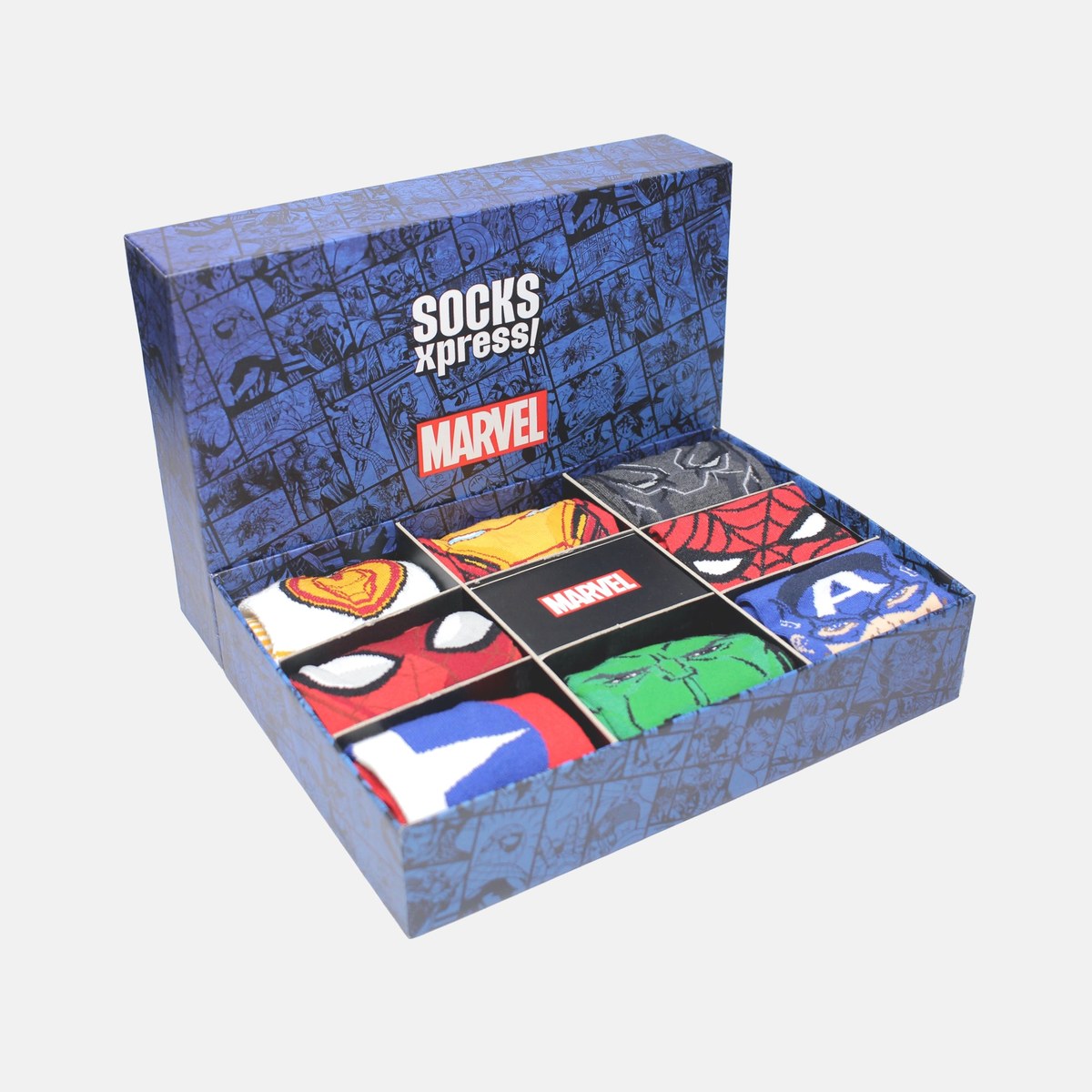 Men’s Marvel Avengers Themed Gift Box — Socks Xpress